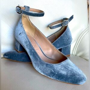 Mango velvet shoes